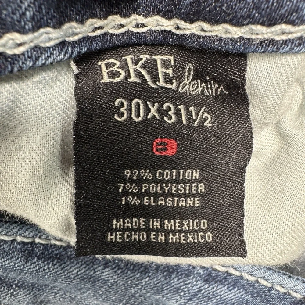 BKE Buckle Harper Jeans Womens 30R Dark Wash Skinny Stretch Denim 32x32